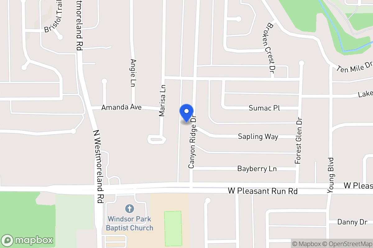 Map of 929 Canyon Ridge Dr