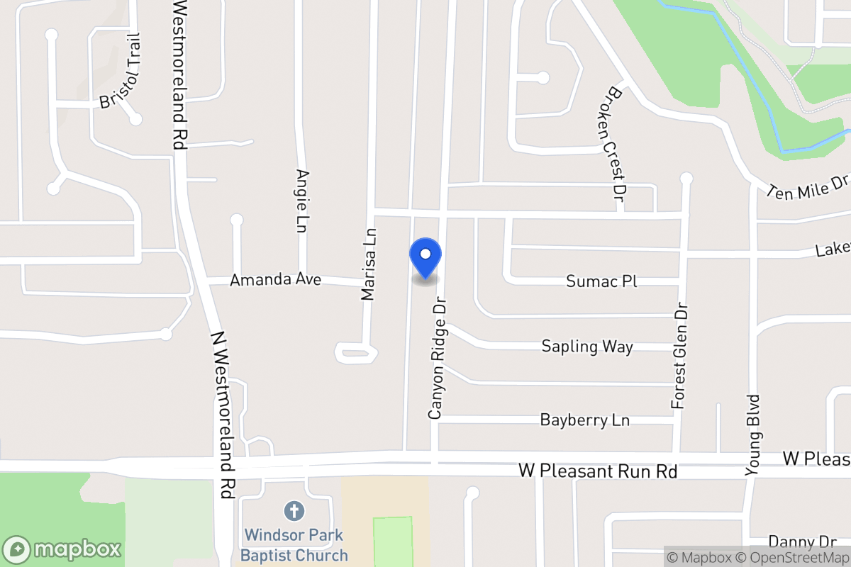 Map of 937 Canyon Ridge Dr