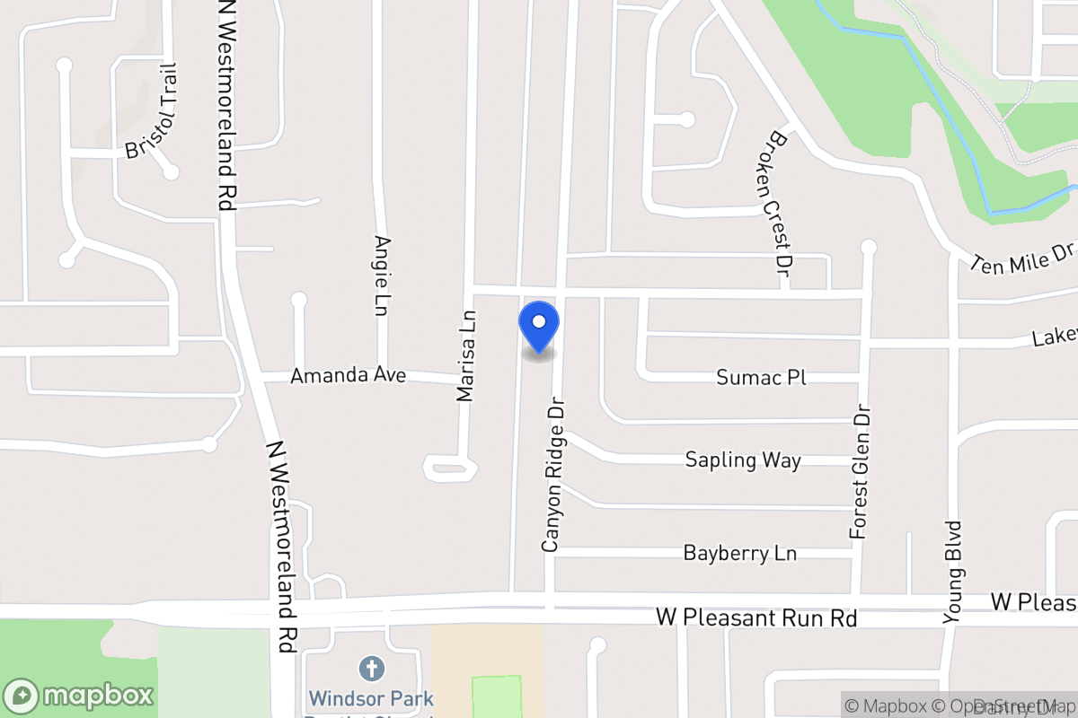 Map of 941 Canyon Ridge Dr