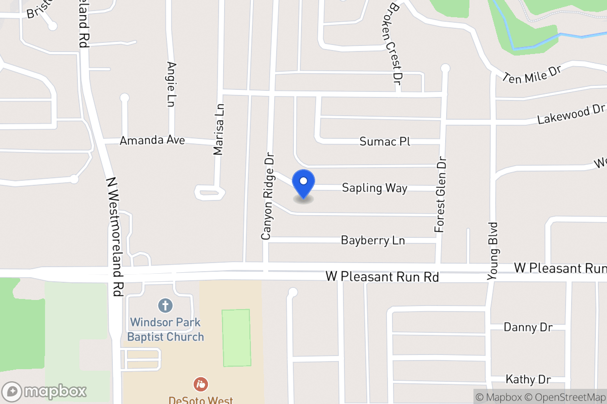 Map of 600 Sapling Way