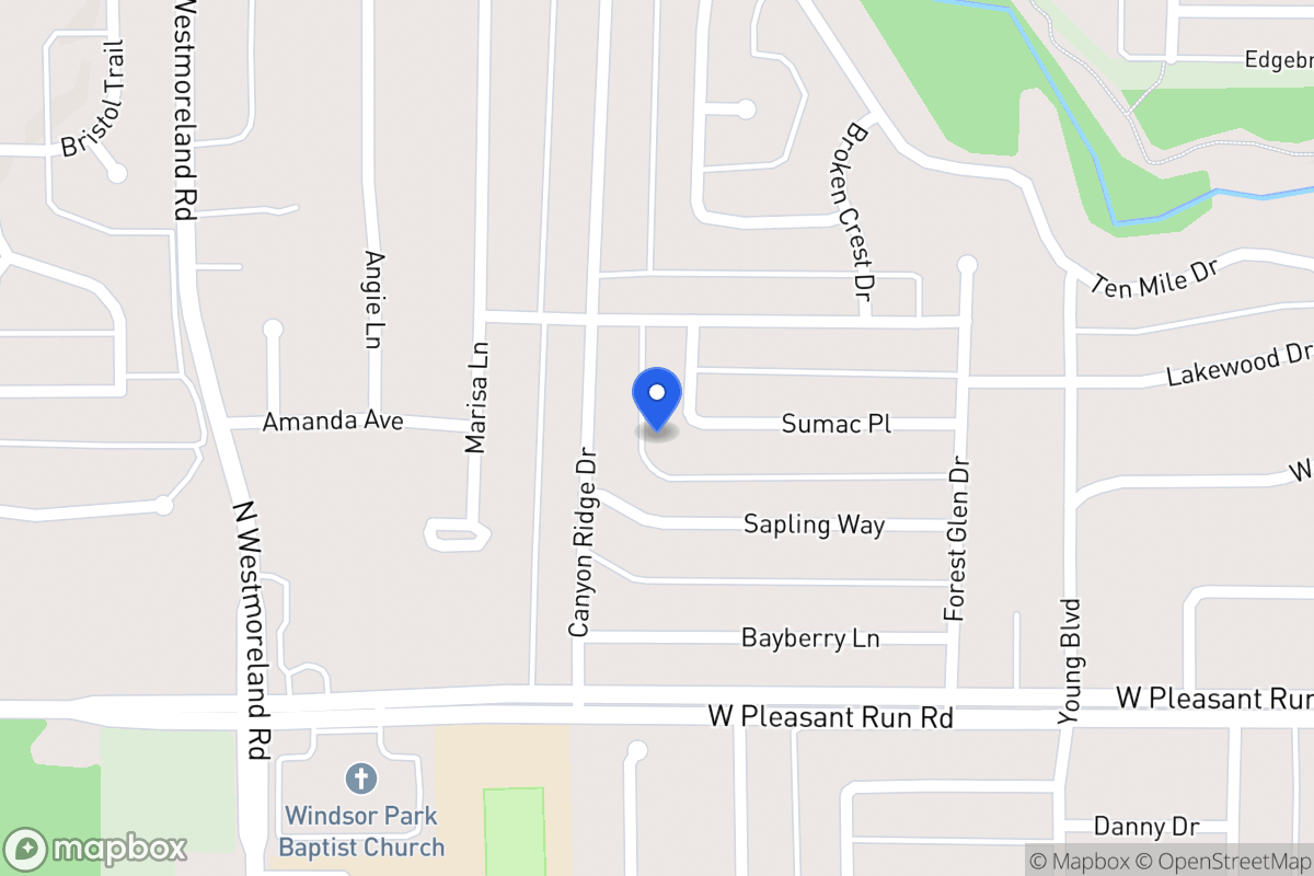 Map of 1001 Hickory Bend Dr