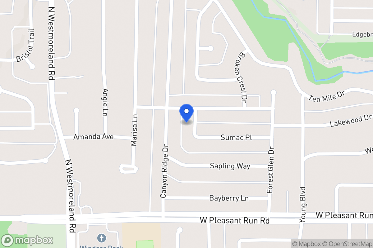 Map of 1009 Hickory Bend Dr