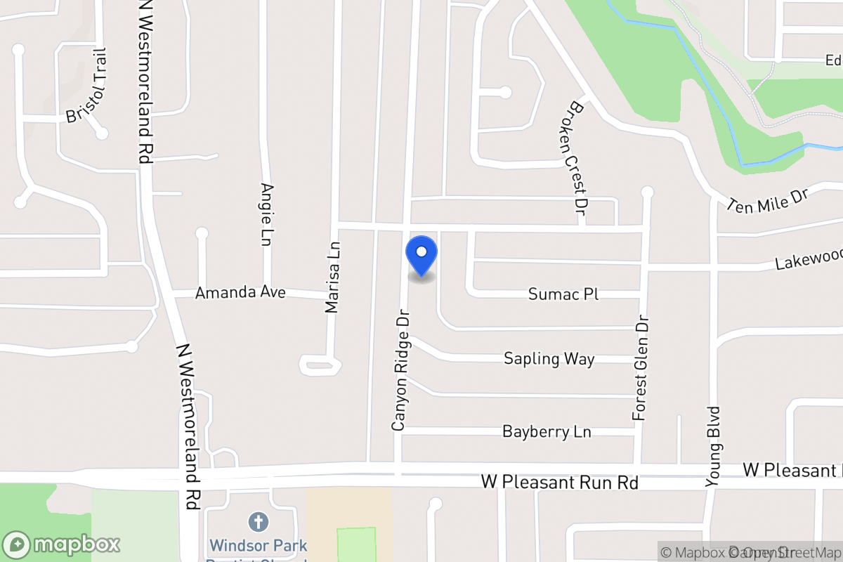Map of 940 Canyon Ridge Dr