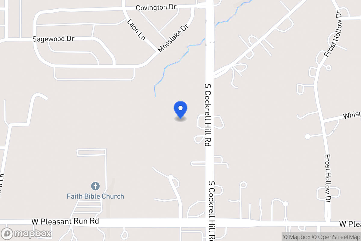 Map of 1015 N Cockrell Hill Rd