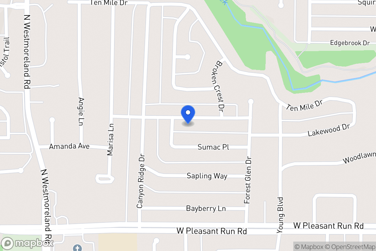Map of 544 Hidden Brooke Dr