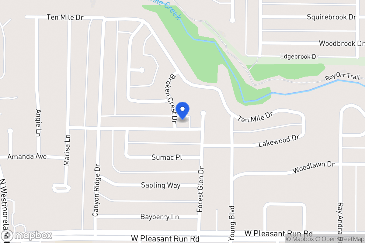 Map of 1008 Broken Crest Dr