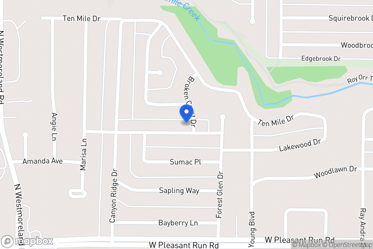 Map of 533 Hidden Brooke Dr