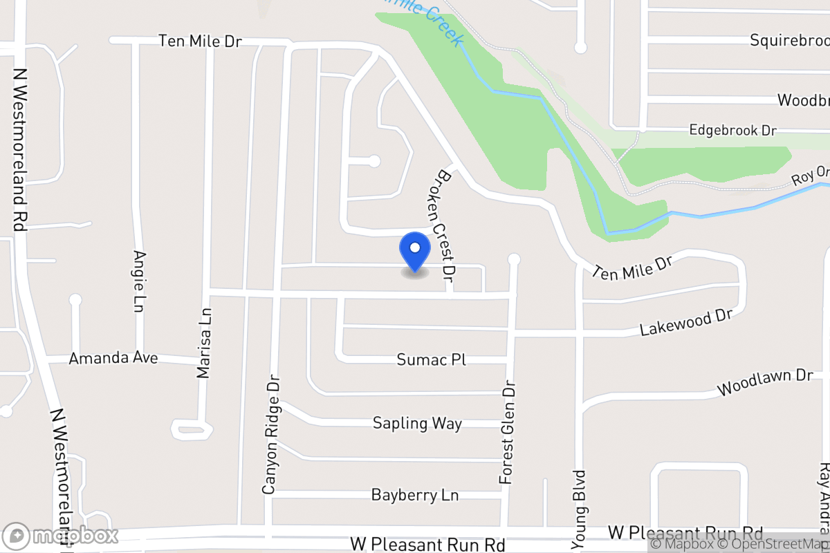 Map of 537 Hidden Brooke Dr