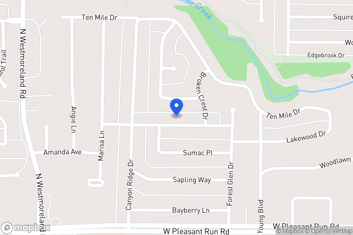 Map of 545 Hidden Brooke Dr