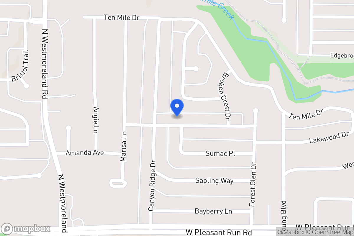 Map of 605 Hidden Brooke Dr