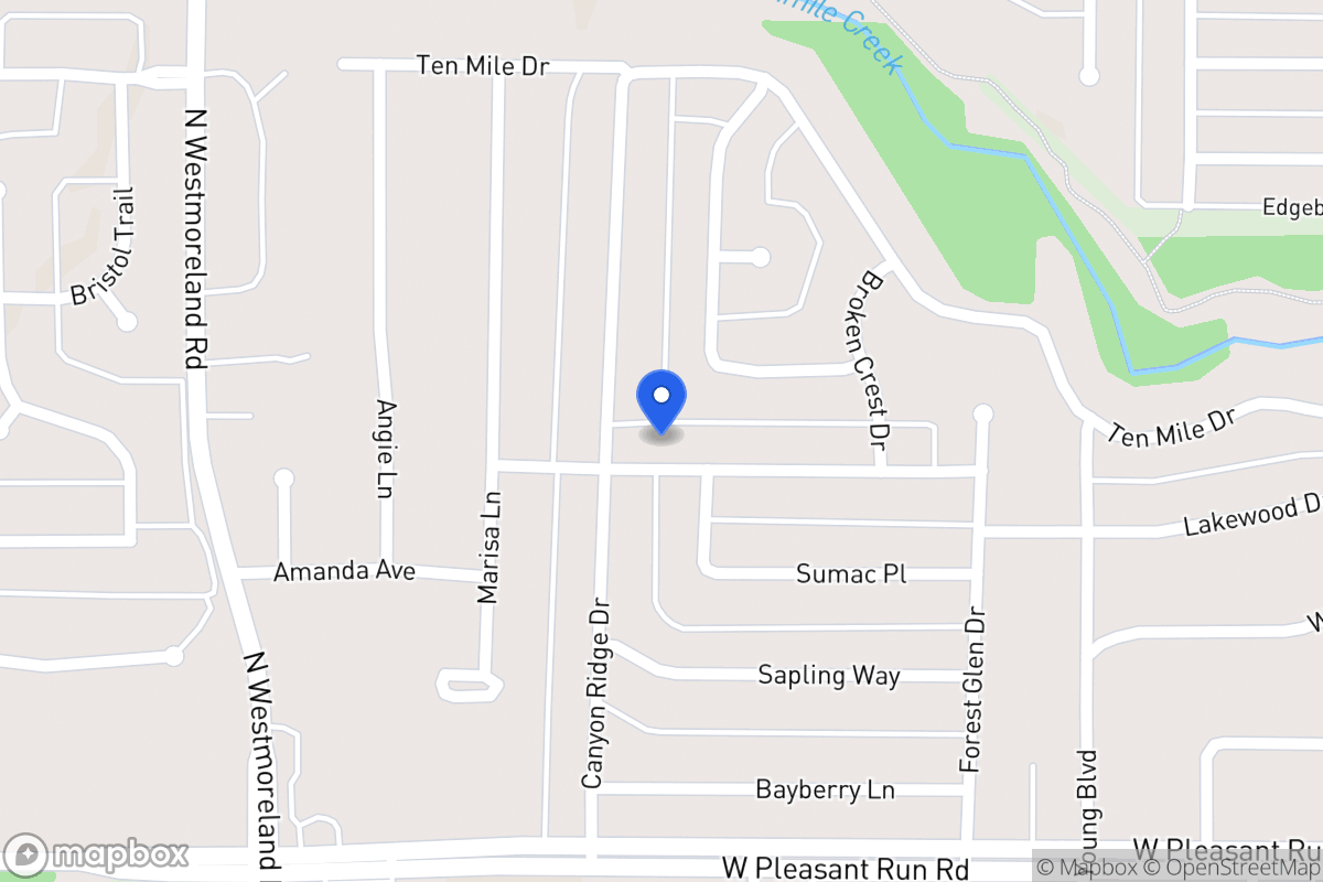 Map of 609 Hidden Brooke Dr