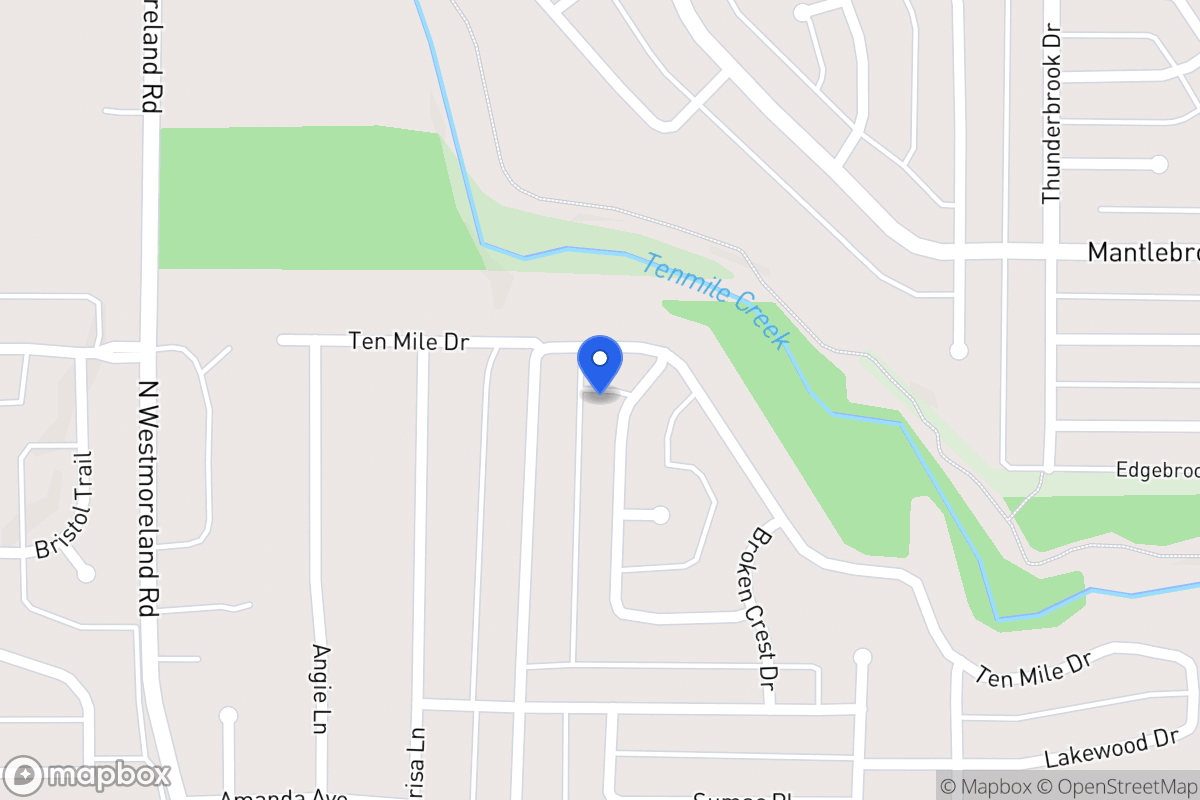 Map of 1117 Rising Ridge Dr