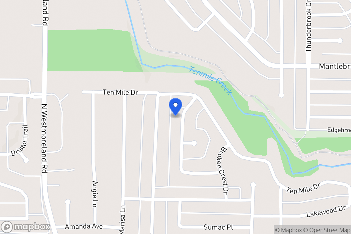 Map of 1113 Rising Ridge Dr