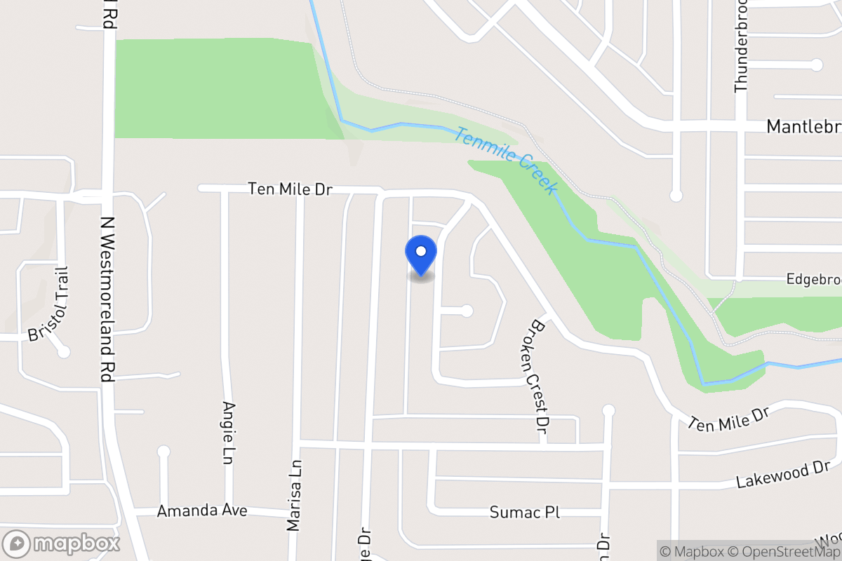 Map of 1105 Rising Ridge Dr