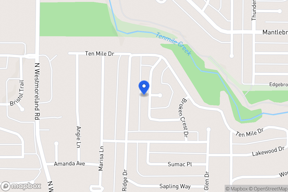 Map of 1017 Rising Ridge Dr