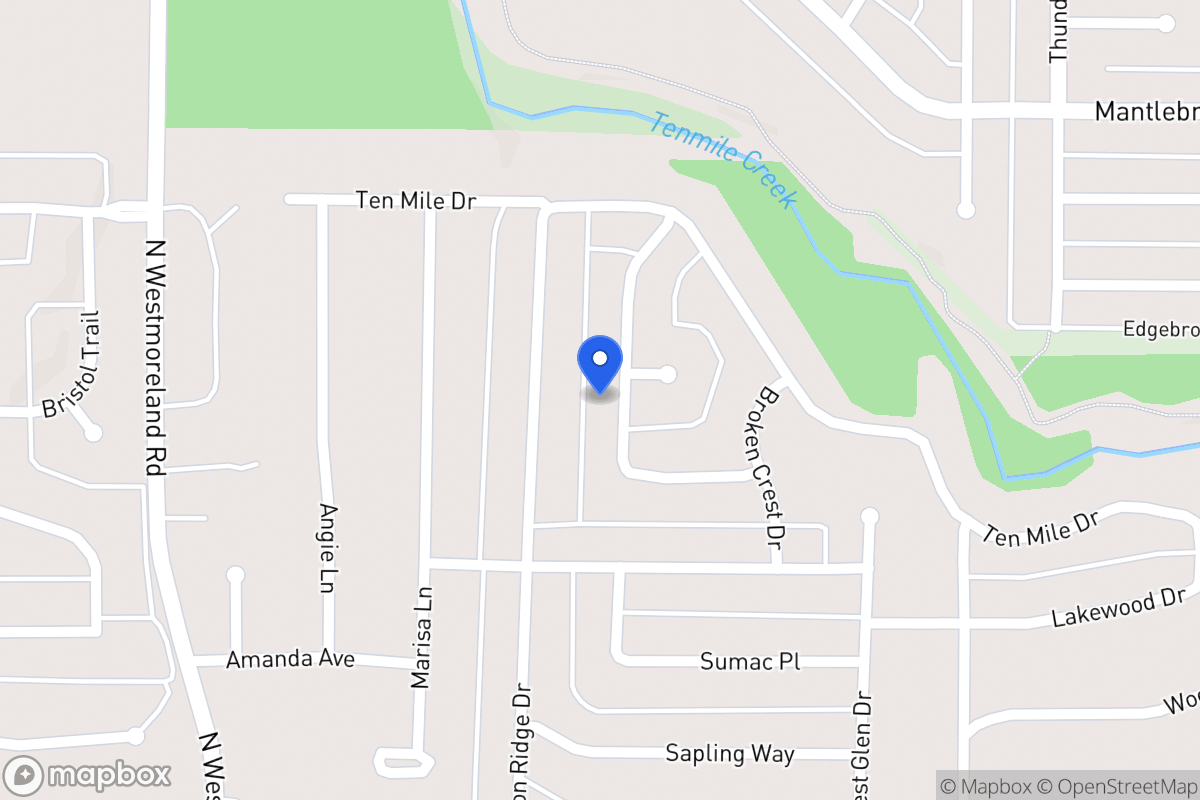 Map of 1013 Rising Ridge Dr