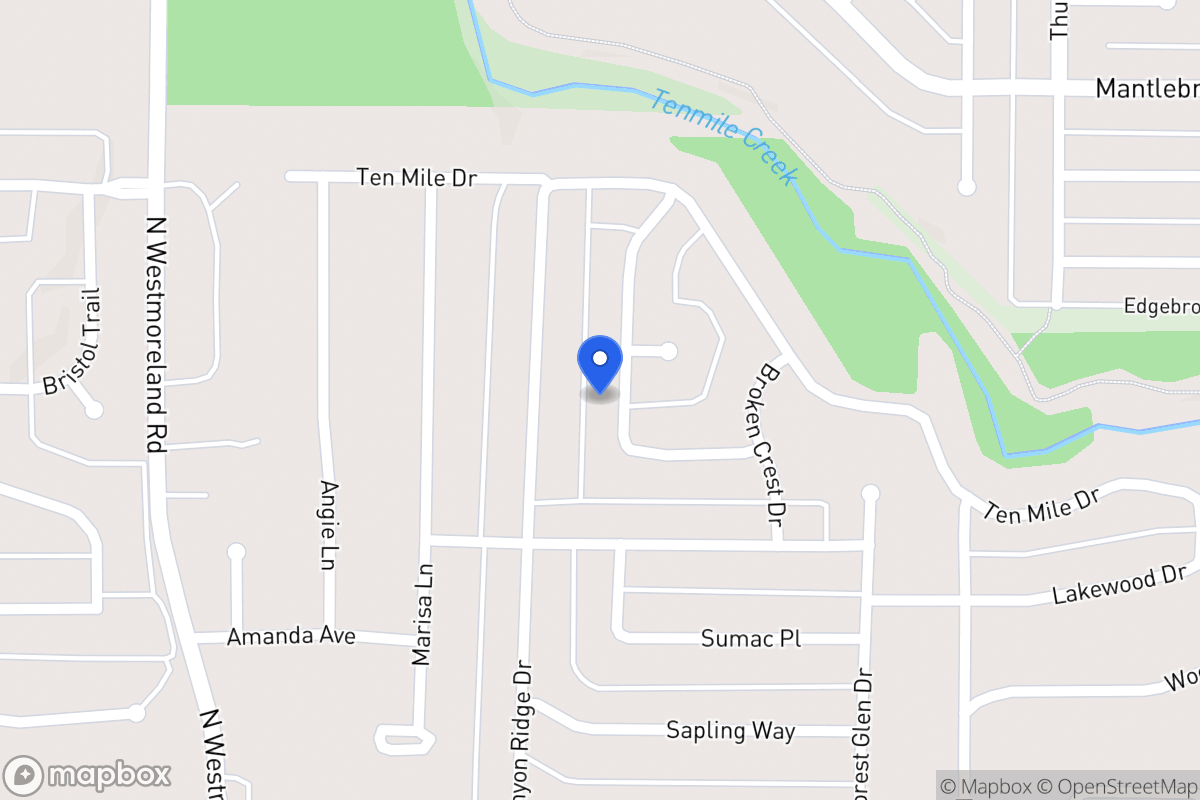 Map of 1009 Rising Ridge Dr