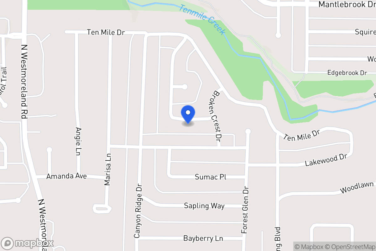 Map of 542 Rising Ridge Dr