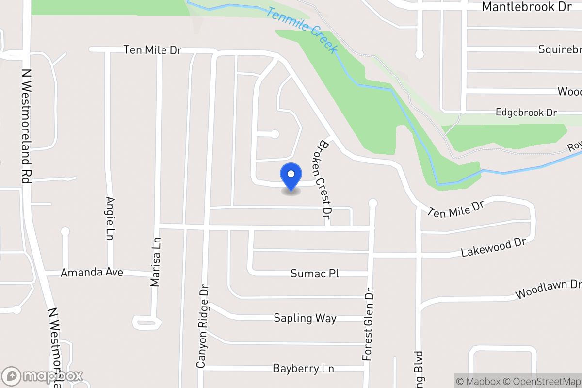 Map of 538 Rising Ridge Dr