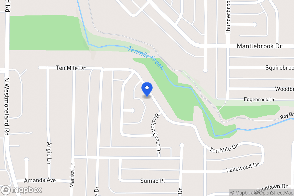 Map of 544 Ten Mile Dr