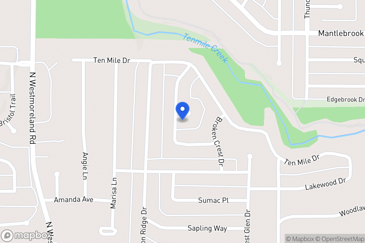 Map of 1016 Rising Ridge Cir