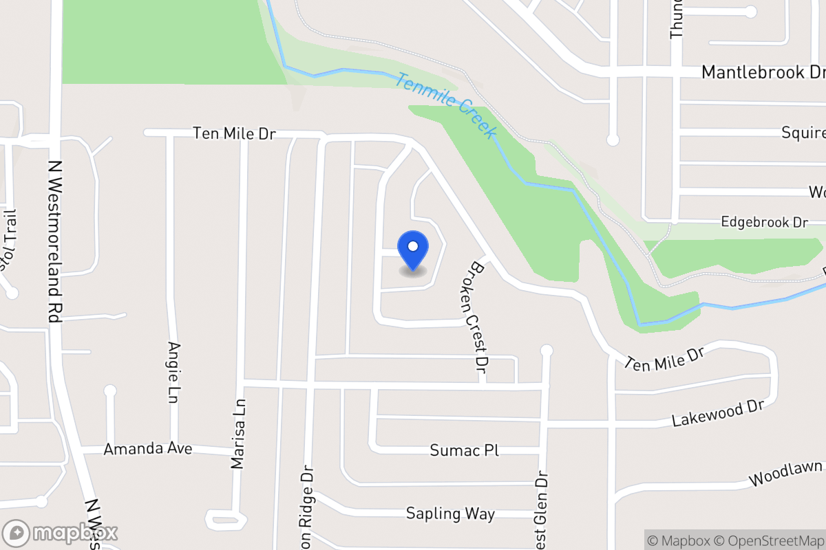 Map of 1020 Rising Ridge Cir