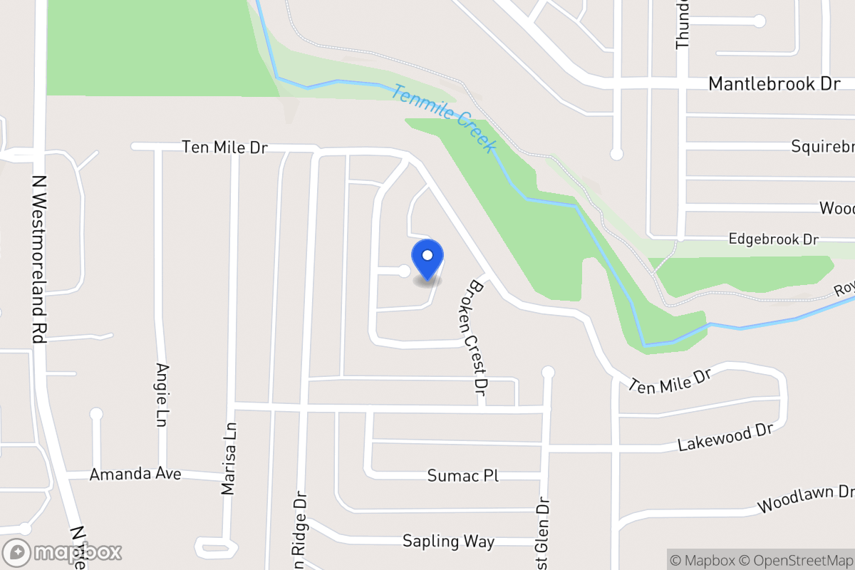 Map of 1024 Rising Ridge Cir