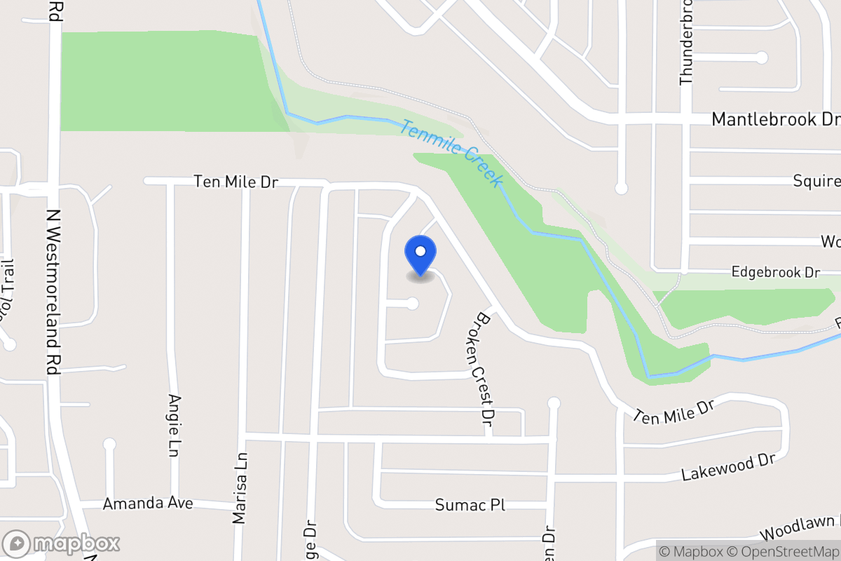 Map of 1032 Rising Ridge Cir