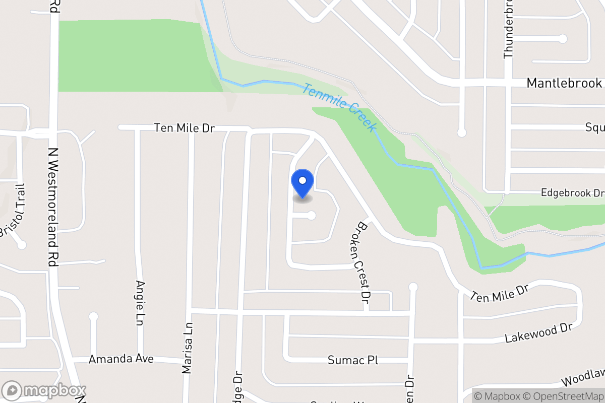 Map of 1036 Rising Ridge Cir