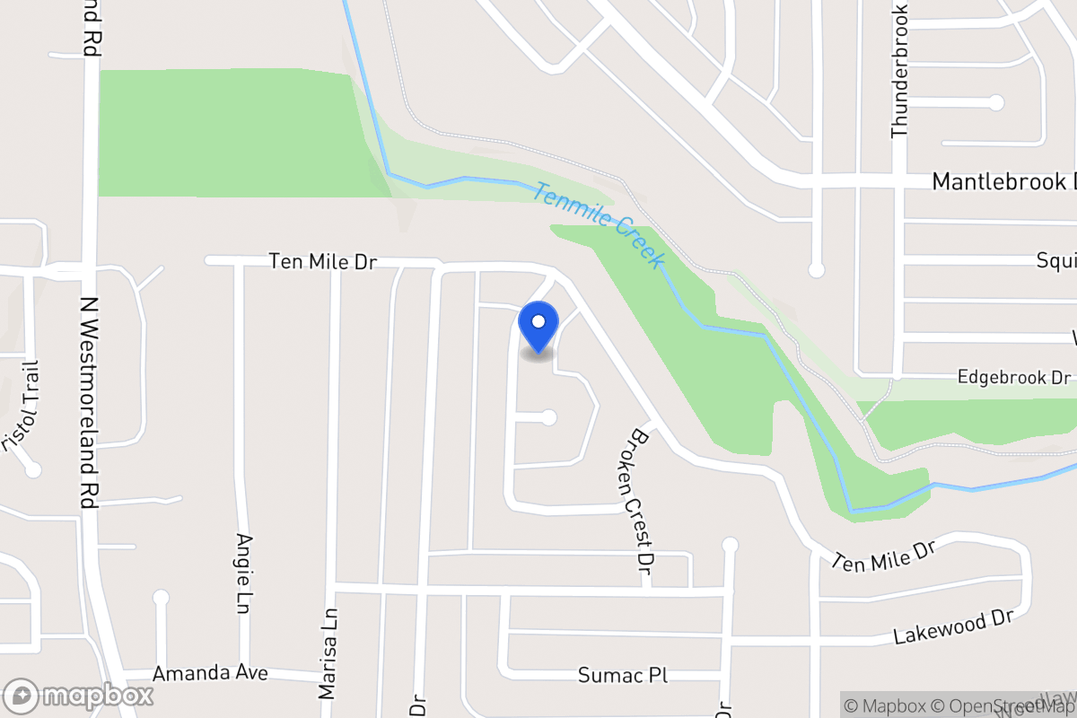 Map of 1108 Rising Ridge Dr