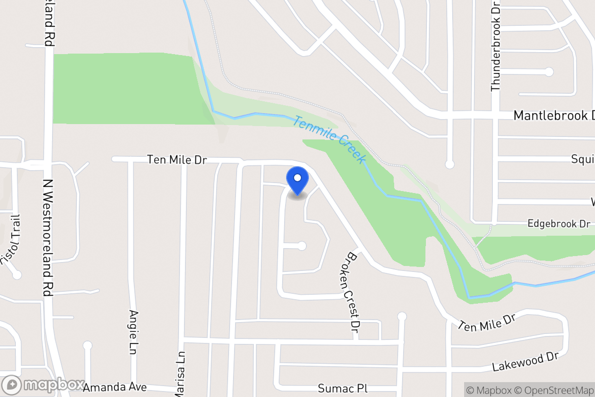 Map of 1116 Rising Ridge Dr