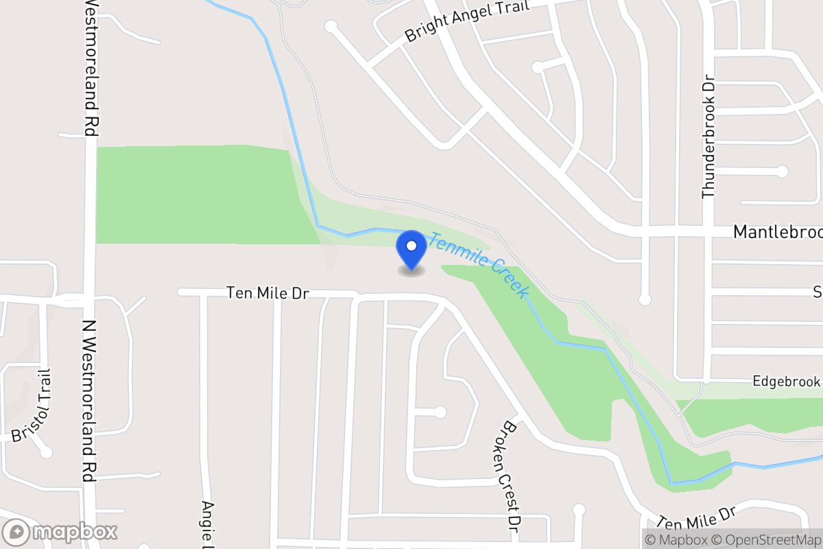 Map of 605 Ten Mile Dr
