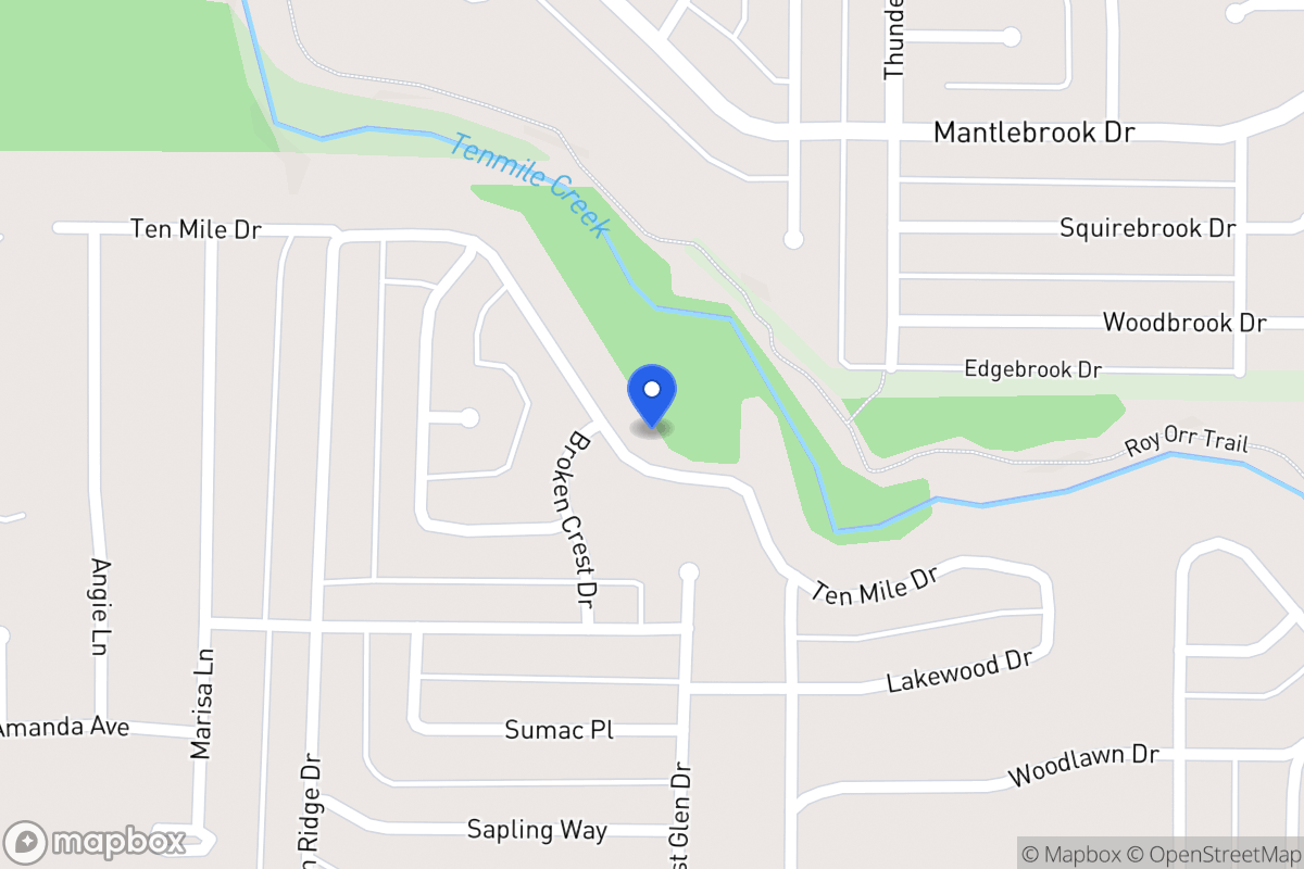 Map of 529 Ten Mile Dr