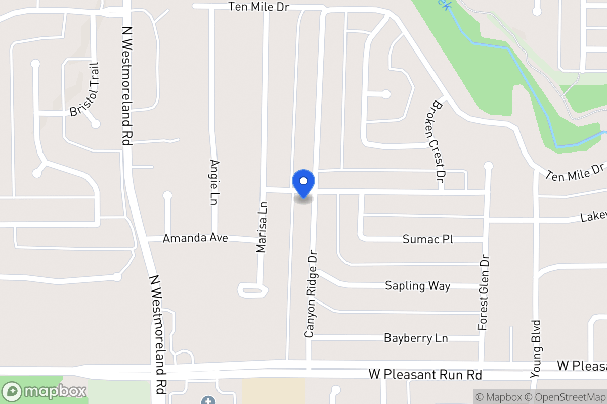 Map of 949 Canyon Ridge Dr