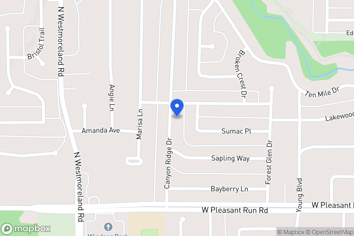 Map of 944 Canyon Ridge Dr