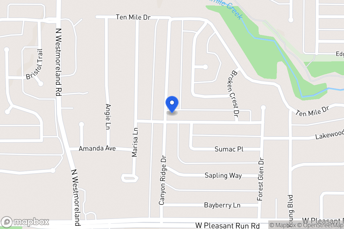 Map of 613 Hidden Brooke Dr