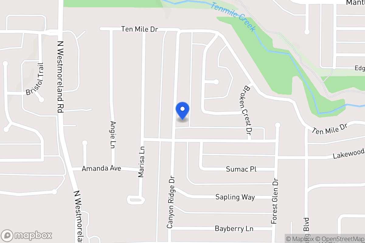 Map of 1004 Canyon Ridge Dr