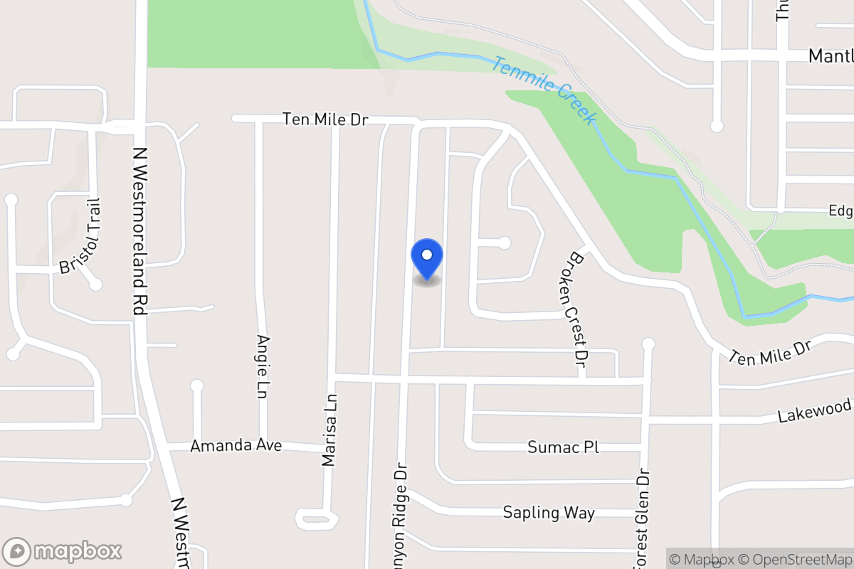 Map of 1016 Canyon Ridge Dr