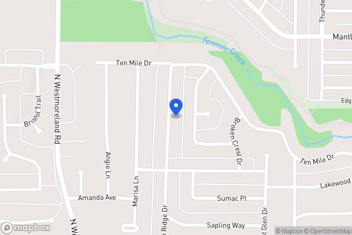 Map of 1024 Canyon Ridge Dr