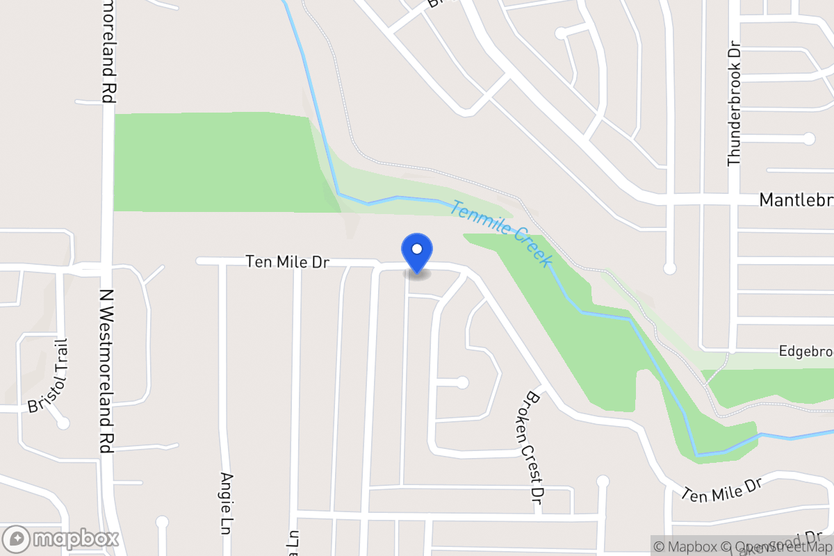 Map of 608 Ten Mile Dr