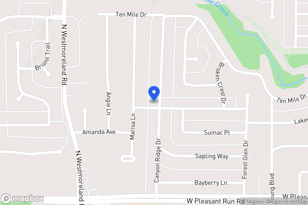 Map of 1001 Canyon Ridge Dr