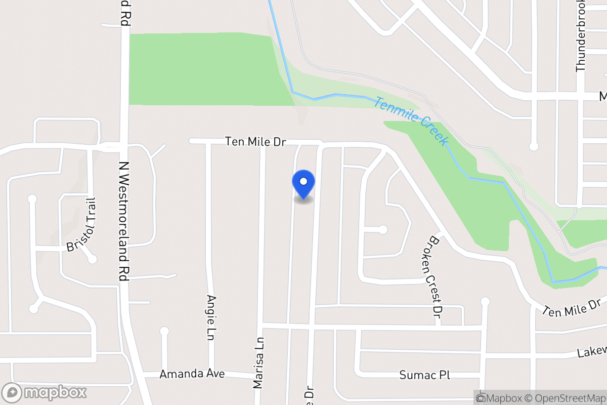 Map of 1109 Canyon Ridge Dr