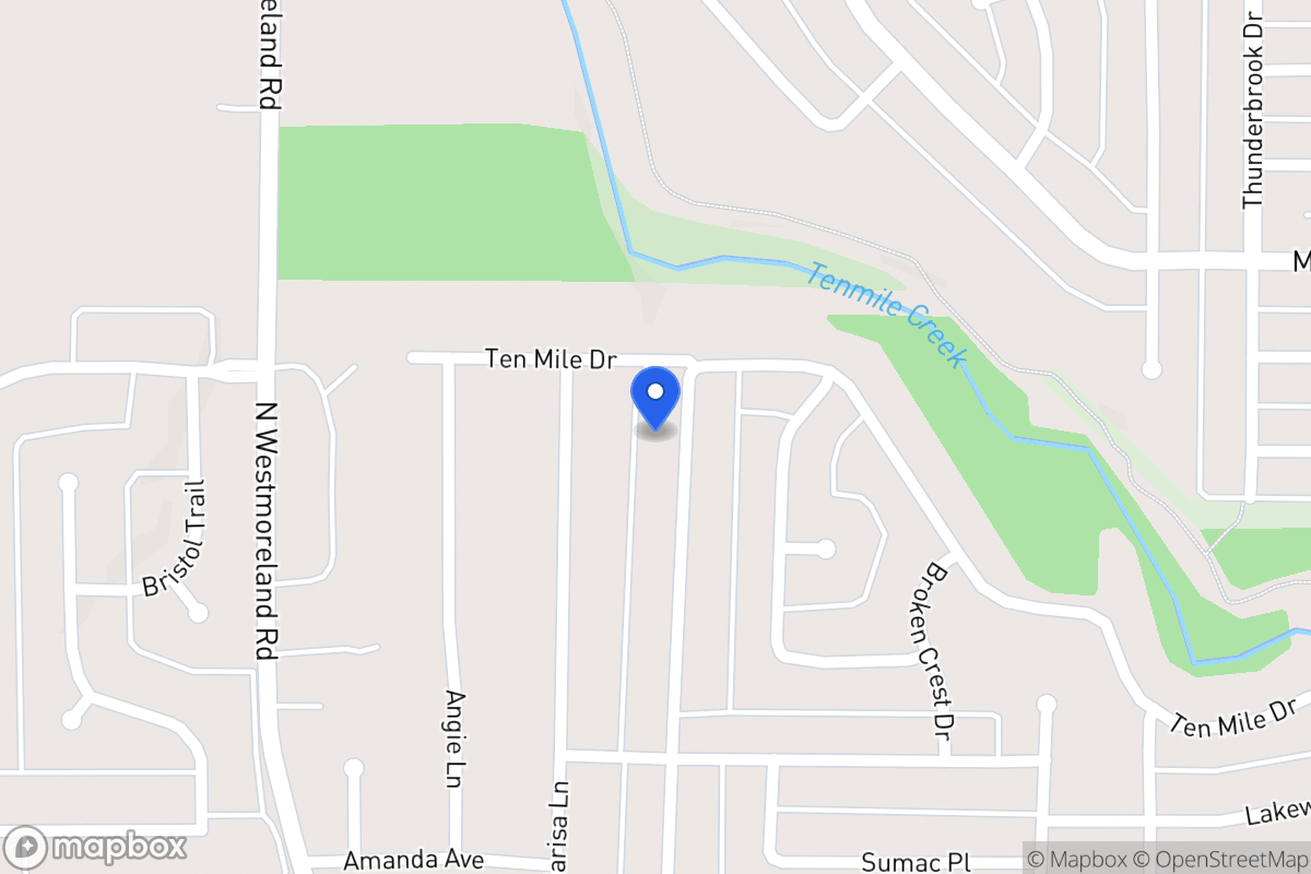 Map of 1117 Canyon Ridge Dr