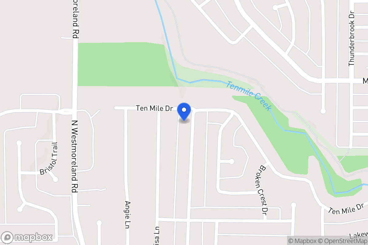 Map of 1121 Canyon Ridge Dr