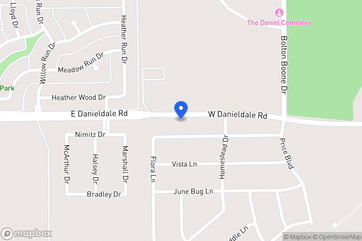 Map of 920 W Danieldale Rd