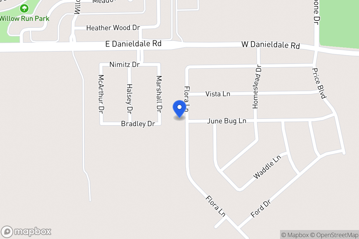Map of 2101 Flora Ln