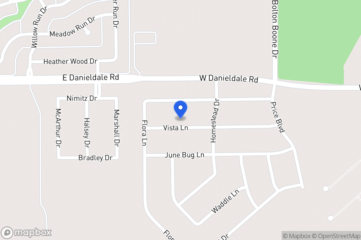 Map of 1017 Vista Ln