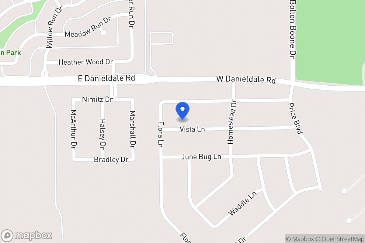 Map of 1025 Vista Ln