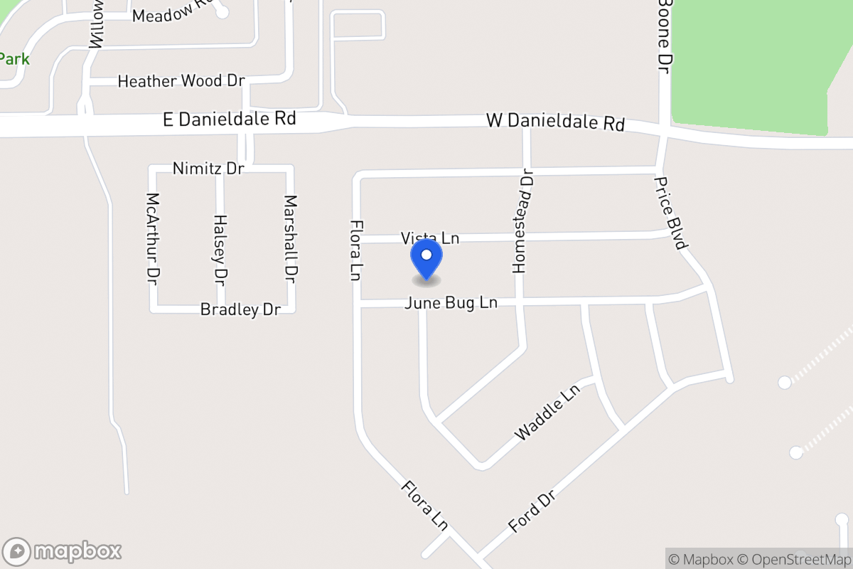 Map of 1021 June Bug Ln