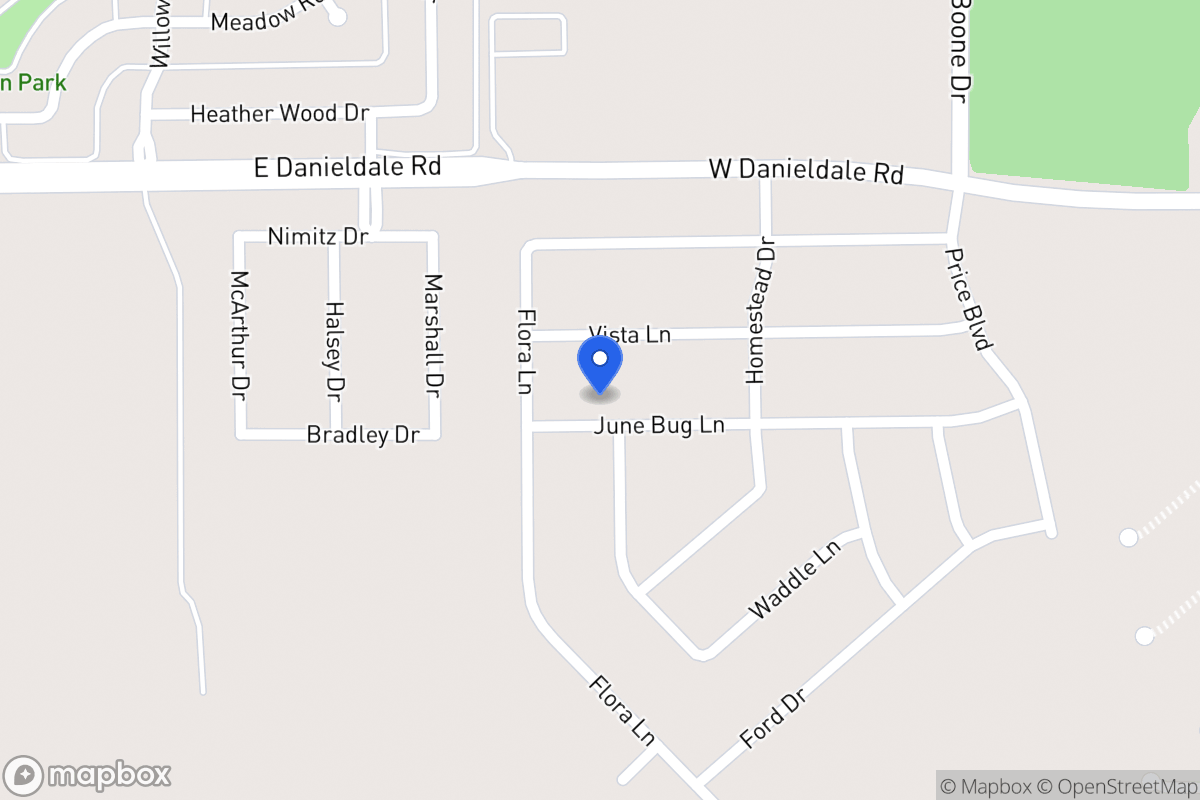 Map of 1025 June Bug Ln